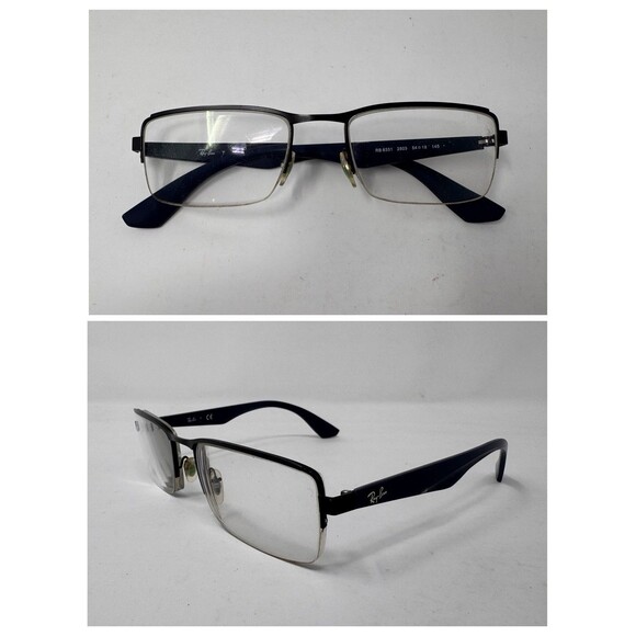 Ray-Ban RB6331 Eyeglass Frames Only 54-19-145 Half Rim Black 2503 main image 12